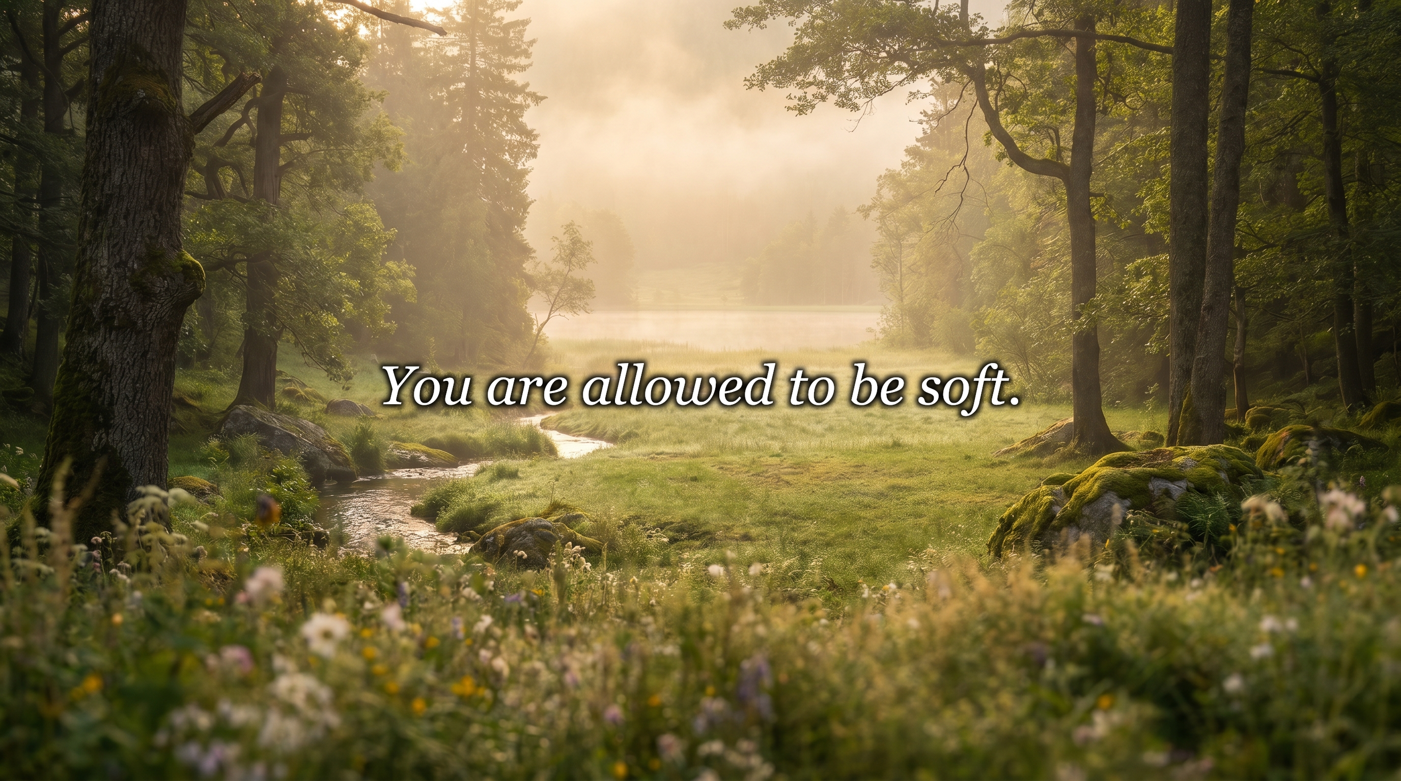 You are allowed to be soft.