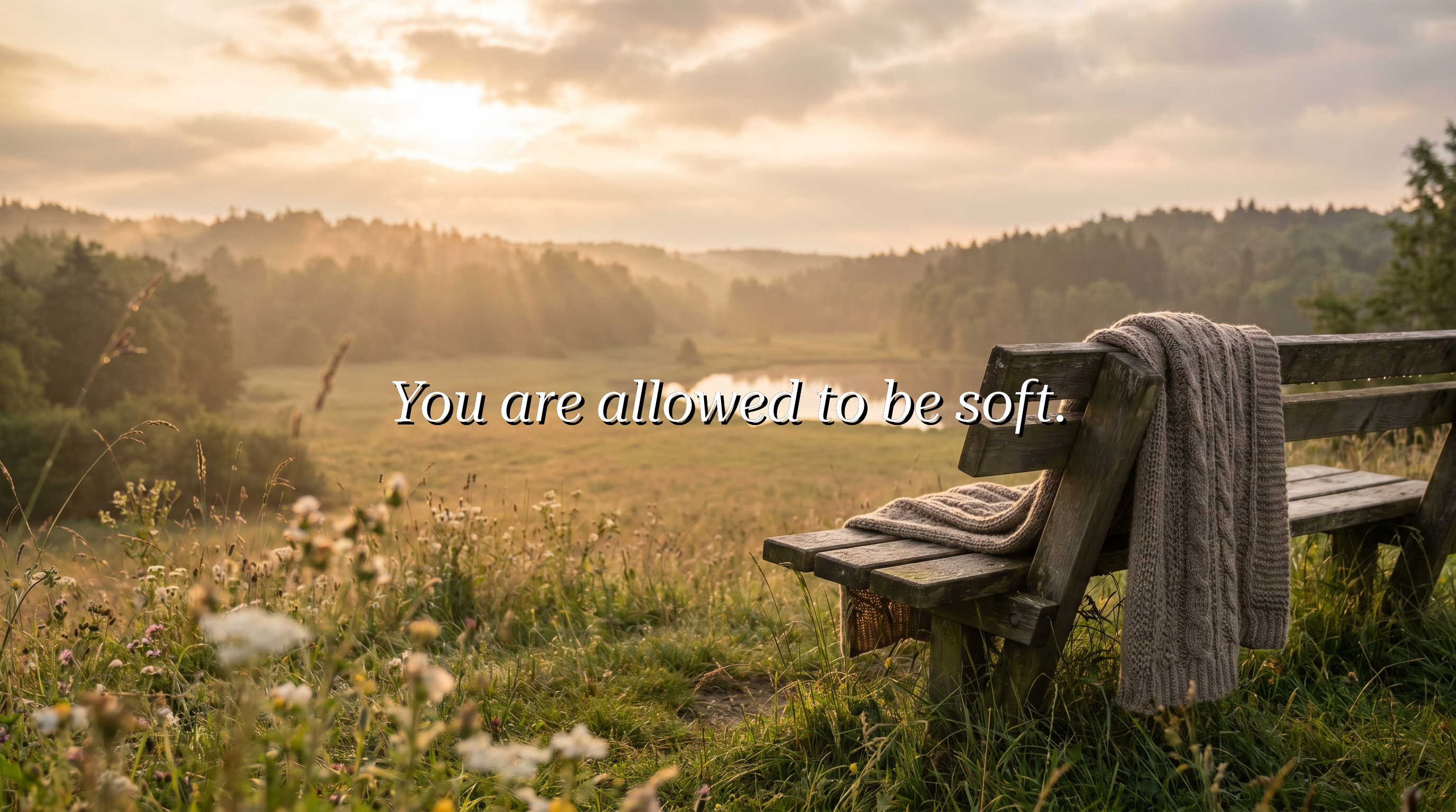 You are allowed to be soft.