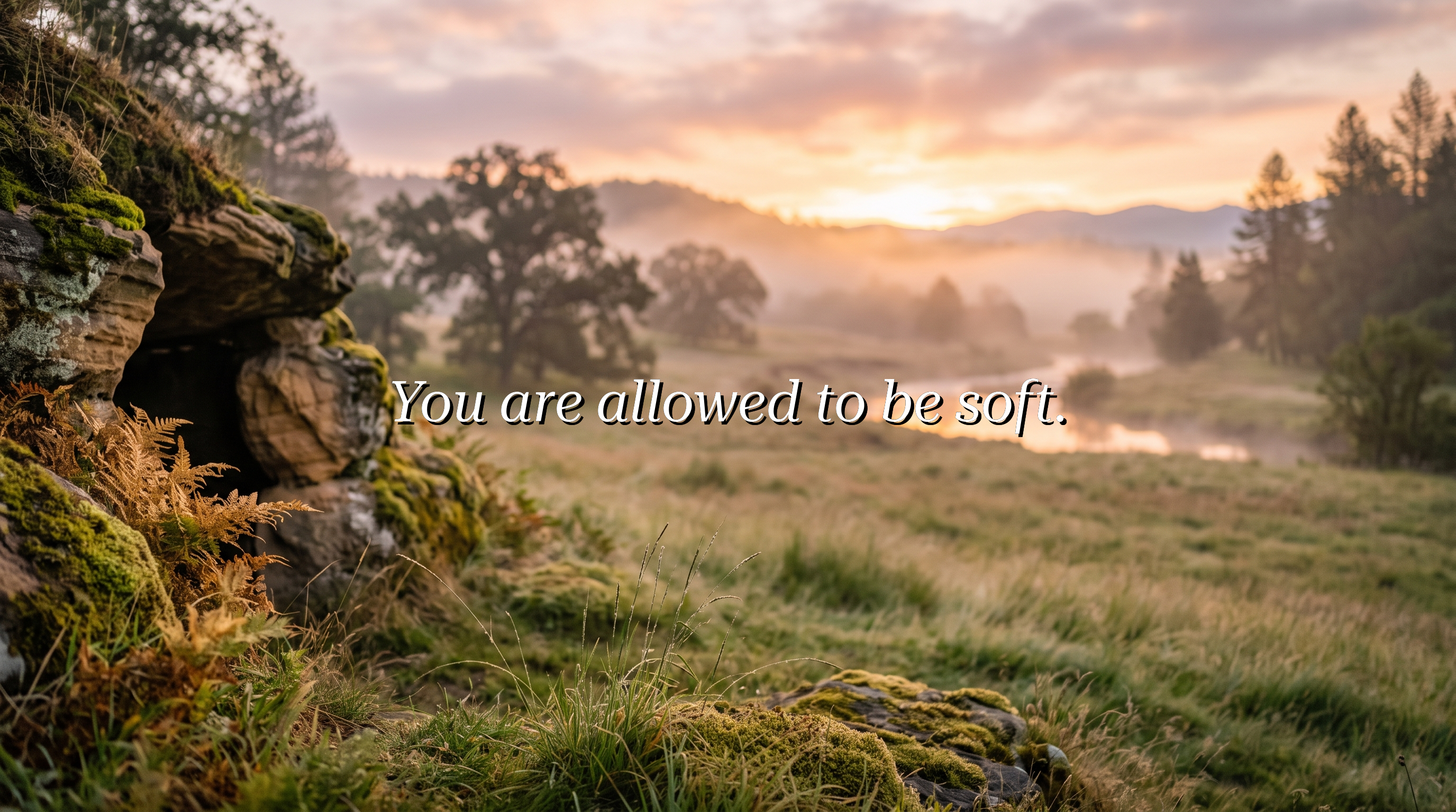 You are allowed to be soft.