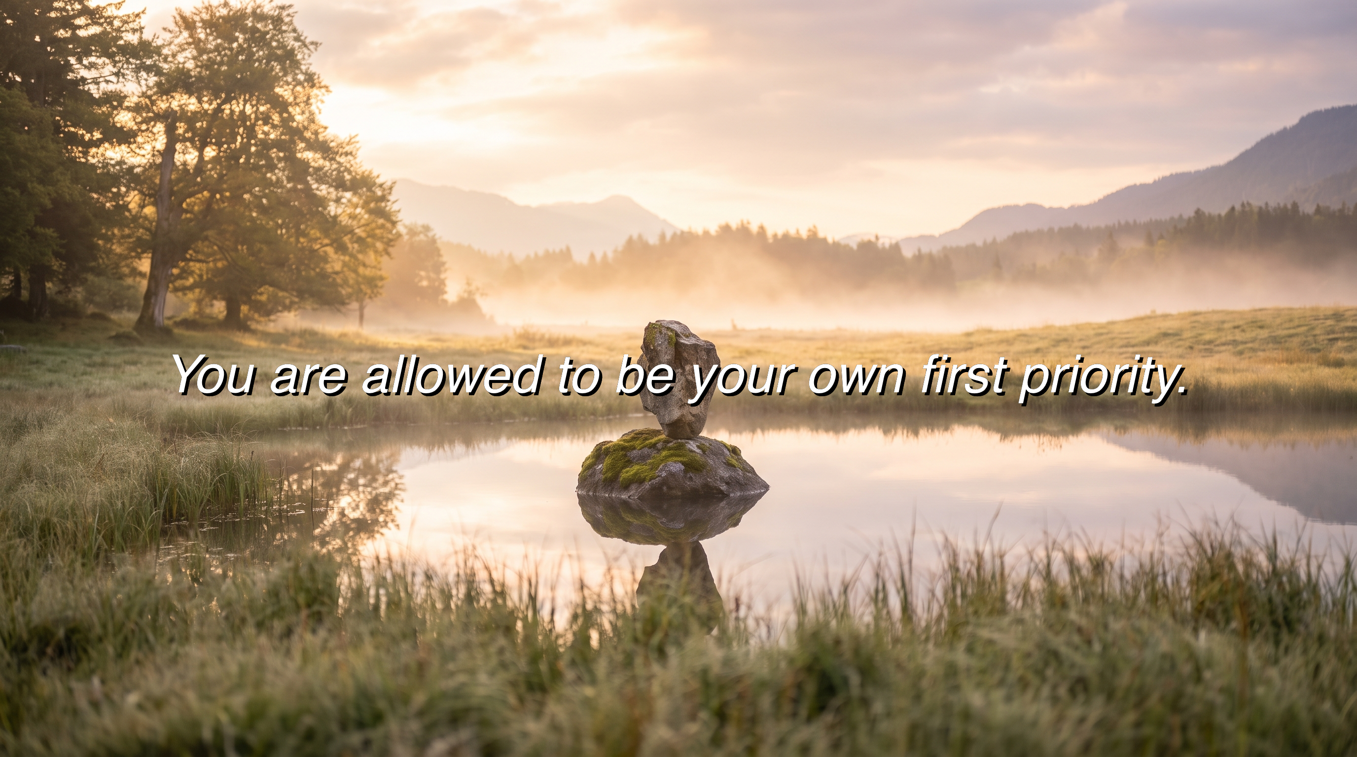 You are allowed to be your own first priority.