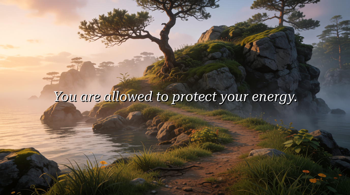 You are allowed to protect your energy.