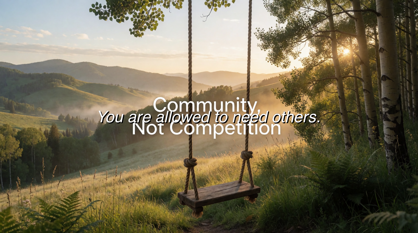 You are allowed to need others.